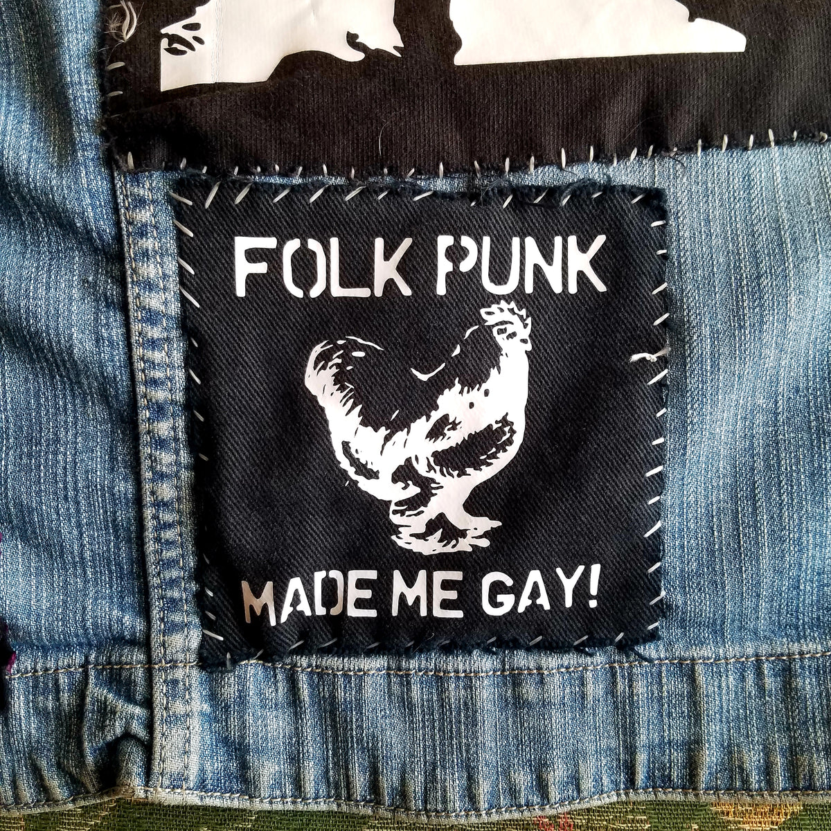 Trans Patch, Queer Pride Patch, LGBTQ Gift, Punk Patches ,Denim Jacket –  ANIMAL FACE TEES