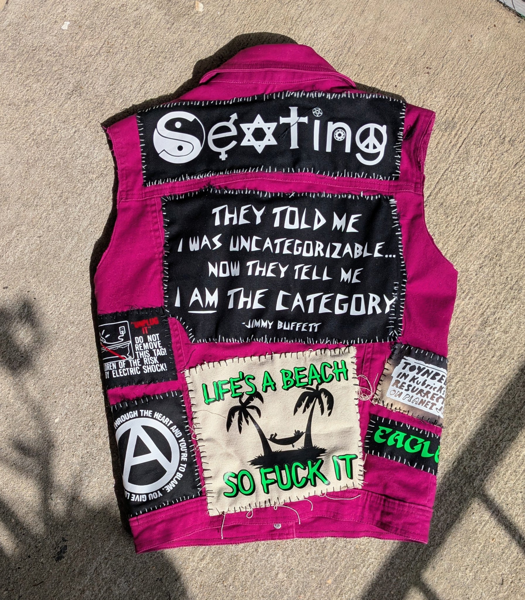 Sexting sew-on patch coexist patch