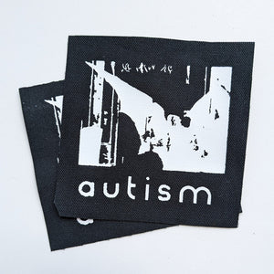 autism goth bauhaus sew-on patch