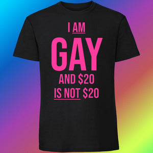 I Am Gay and $20 Is Not $20 tee