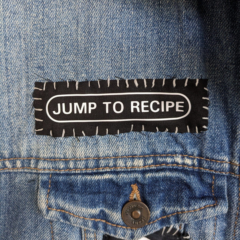 JUMP TO RECIPE sew-on patch