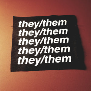 Stacked pronoun patches - Customizable!
