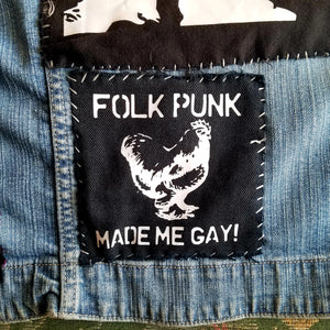 Folk Punk Made Me Gay! patch