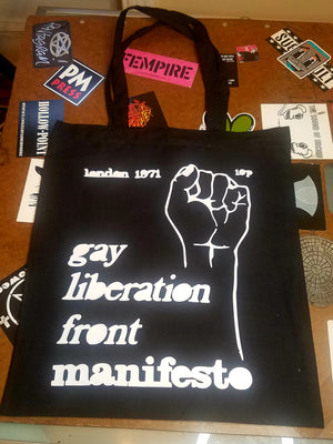 Gay Liberation Front Manifesto vintage tote