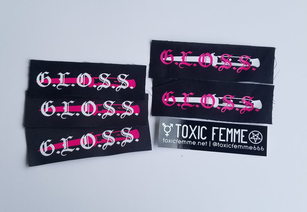 G.L.O.S.S. switchblade sew-on patch