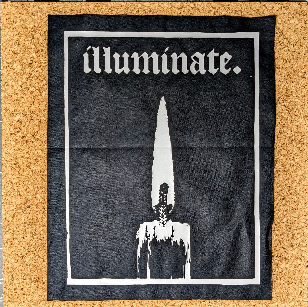 "Illuminate" candle occult back patch