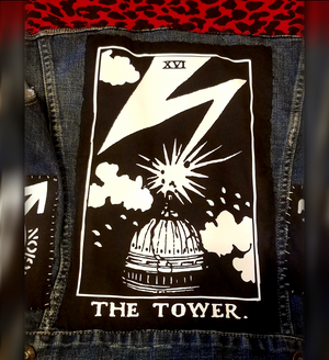 The Tower / DC hardcore punk sew-on back patch