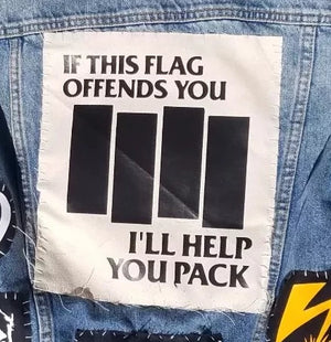 If This Flag Offends You... sew-on back patch