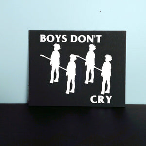 BOYS DON'T CRY FLAG canvas panel art print