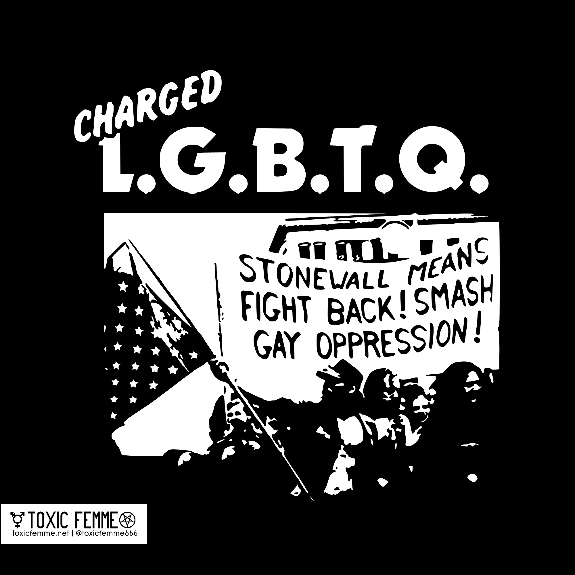 Charged LGBTQ tee