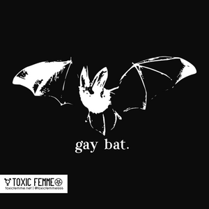 Gay Bat goth style tee
