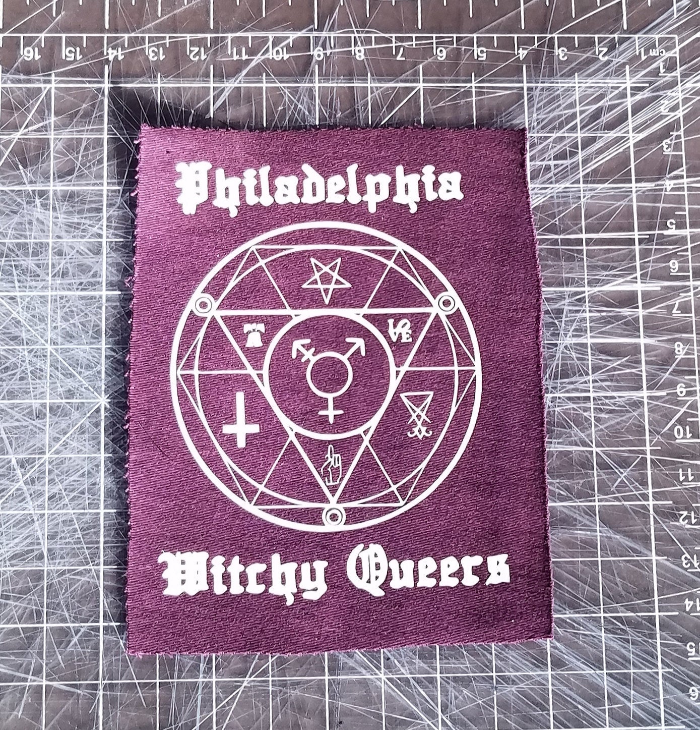 Philadelphia Witchy Queers sew-on patch