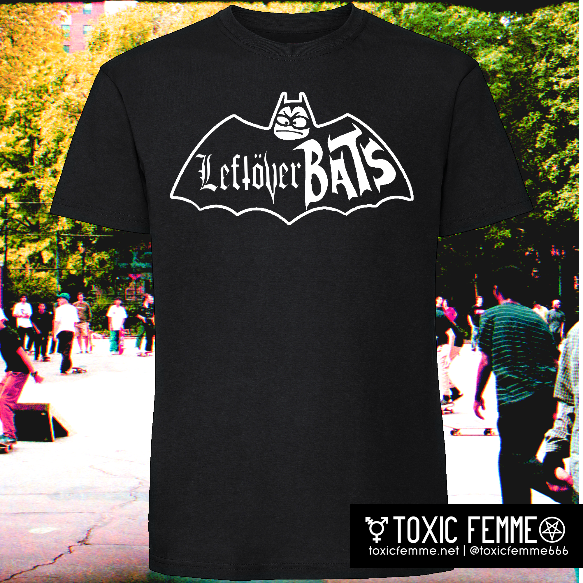 Leftover Bats punk shirt mashup