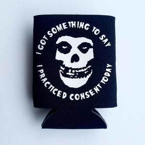 Practice Consent horror punk drink coozie