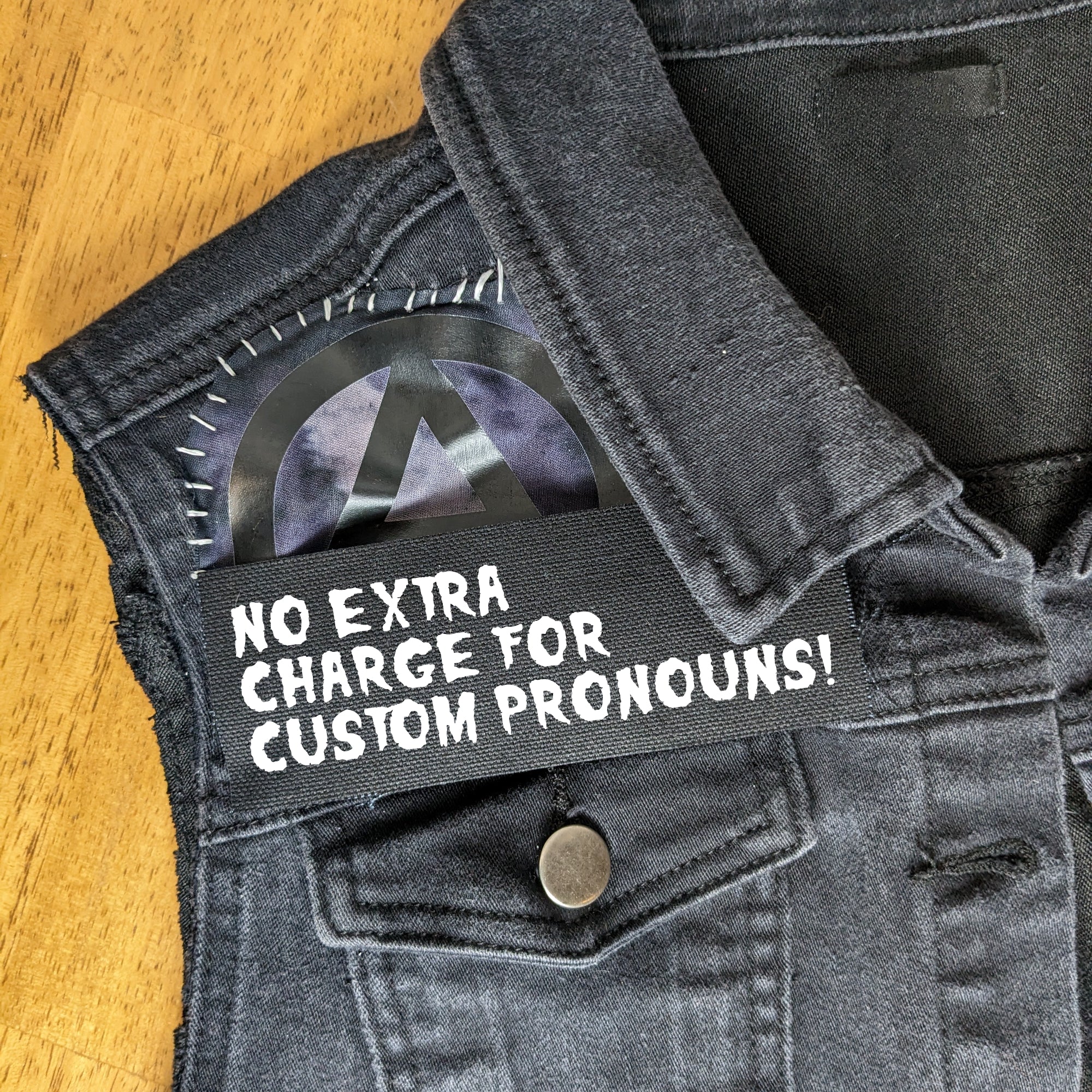 Horror Punk Sew-on Pronoun Patches - Customizable!