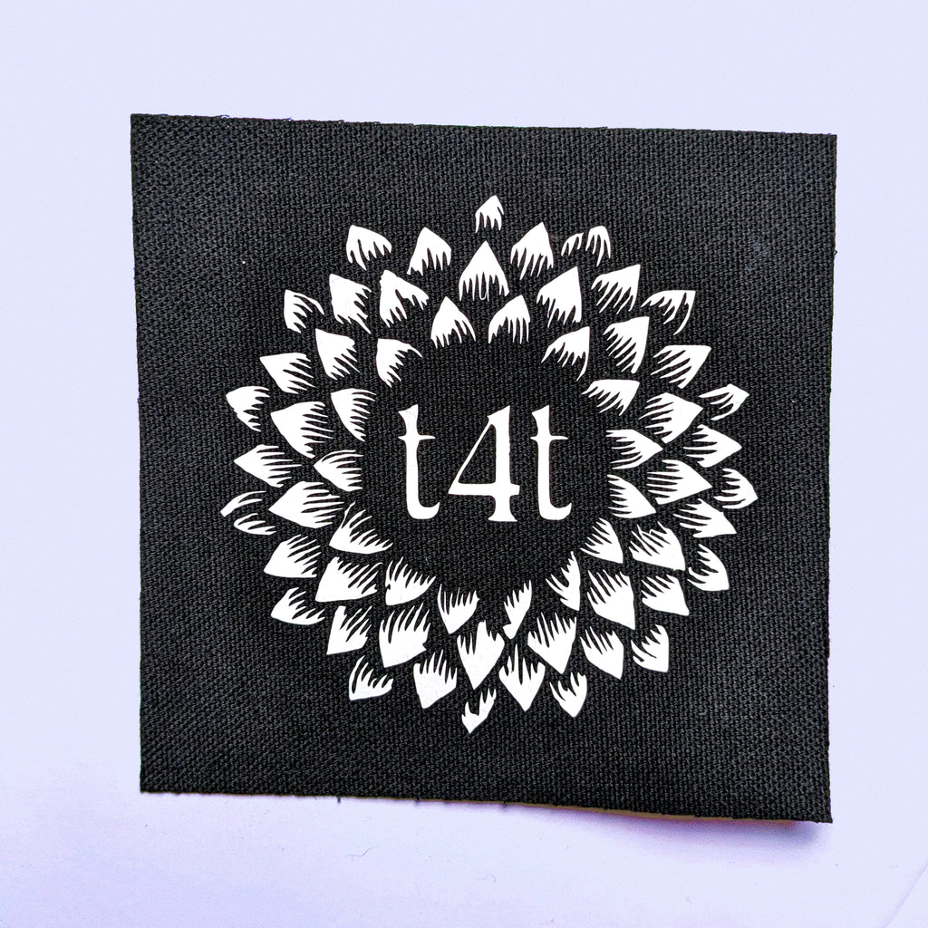 t4t flower sew-on patch