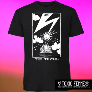 The Tower - Hardcore Punk tarot tee – Toxic Femme