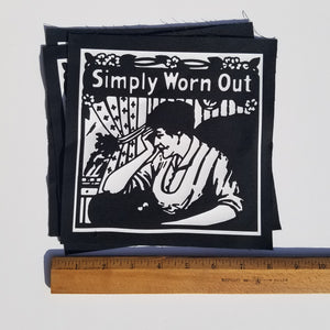 Simply Worn Out sew-on back patch